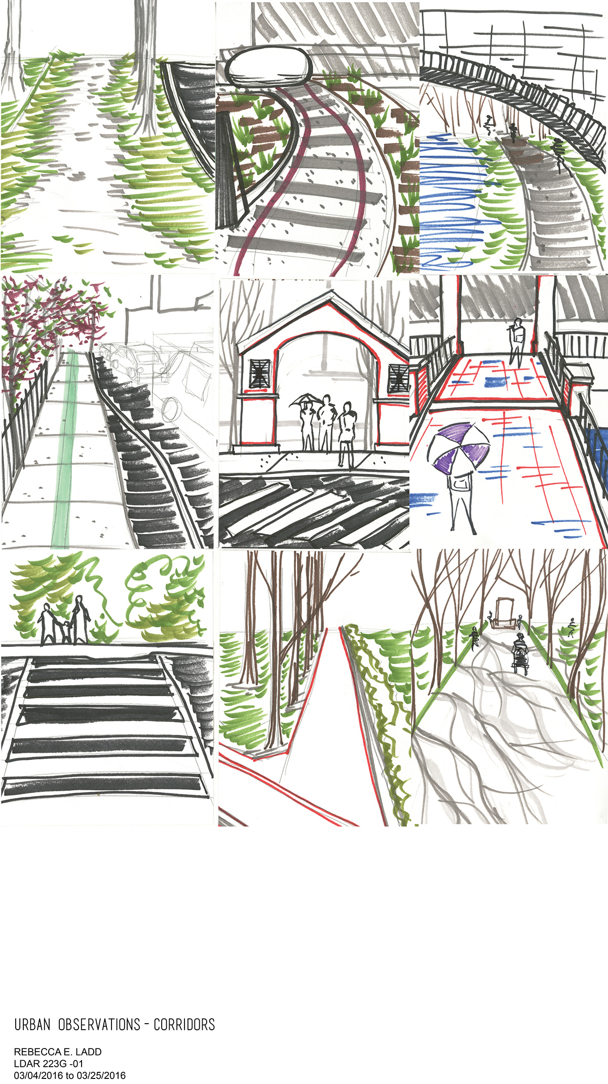 Drawing  Urban sketch observation architecture Landscape Architecture  material composition field drawing