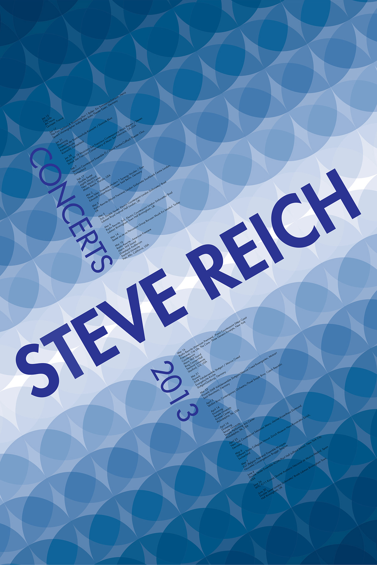 steve reich concert poster