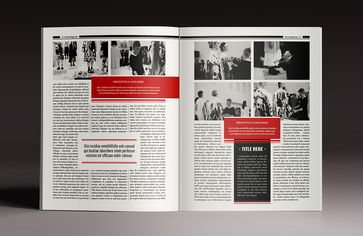 magazine editorial design InDesign luuqas brochure Multipurpose creative market sale template paper print digital pdf