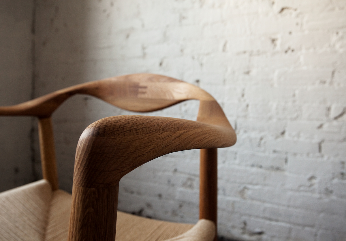 white oak paper cord heirlooms furniture chair design wood modern