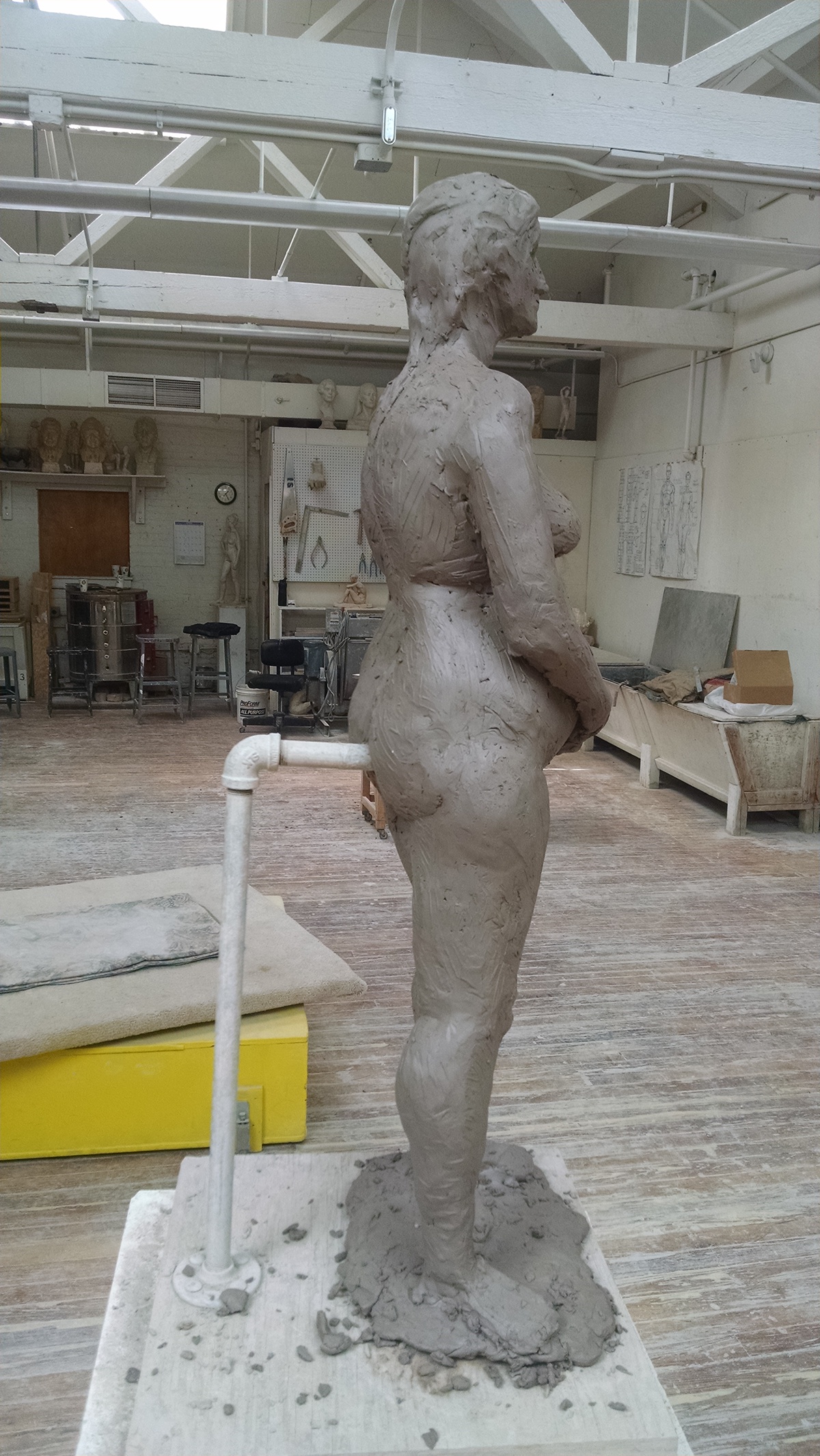 Figure sculpture clay sculpture modeling classical sculpture Nude Model