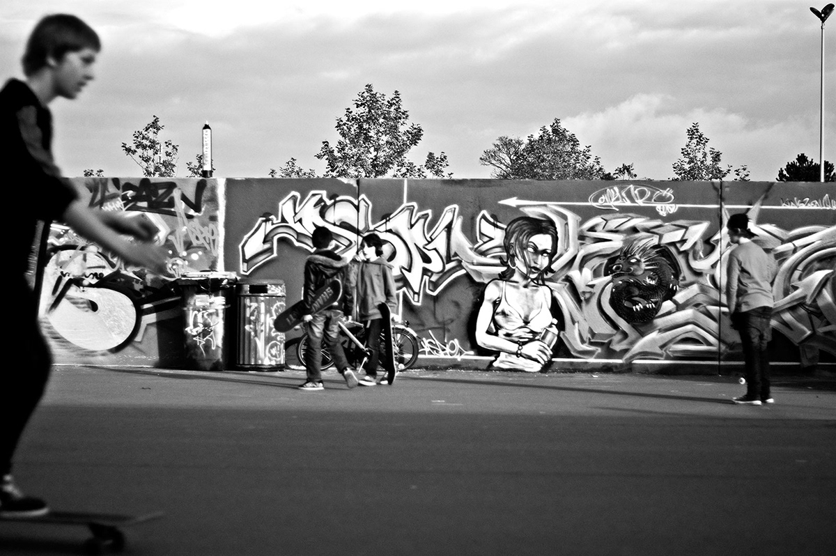 jan Lanckriet bruges brugge Grafiti Skating Black an white