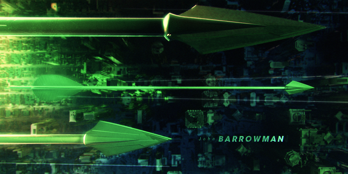 Main title title sequence design arrow Green Arrow
