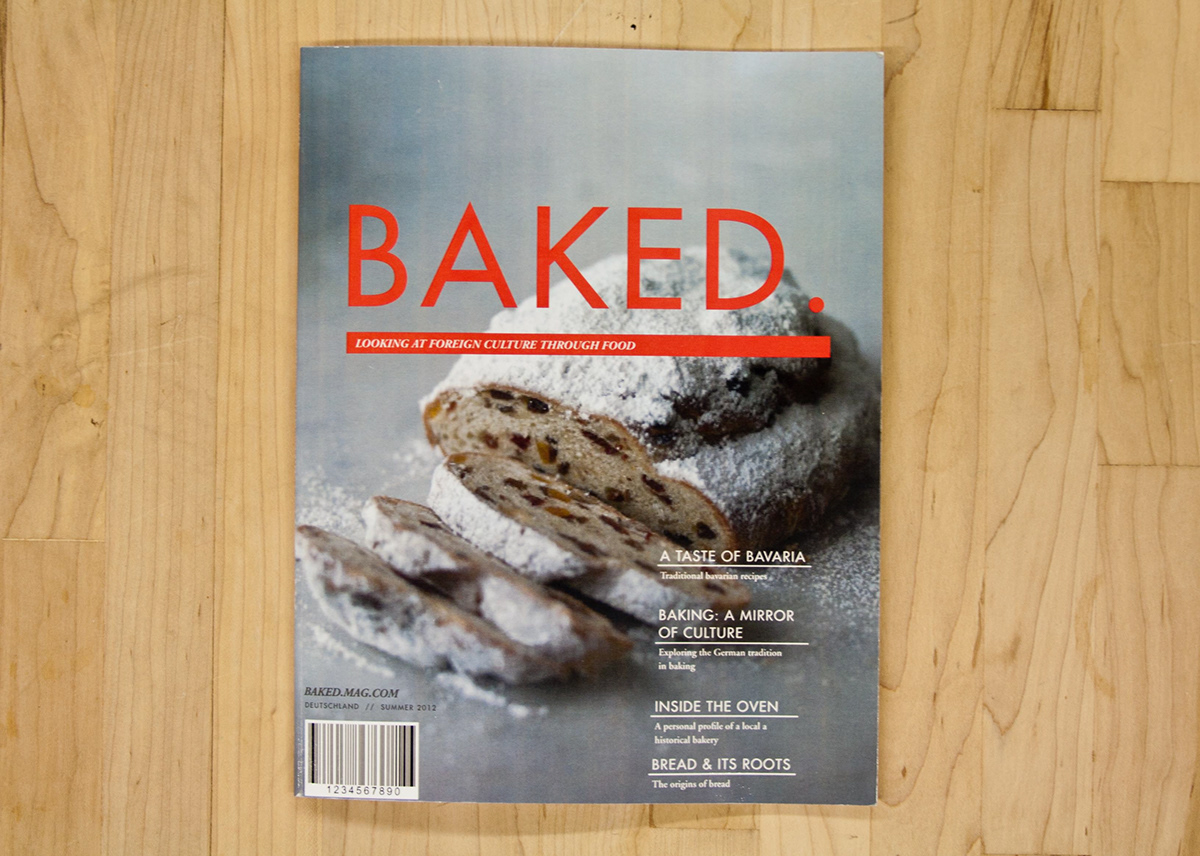 germany Food  bread baking magazine Collaborative trier Layout recipe Fachhochschule Trier