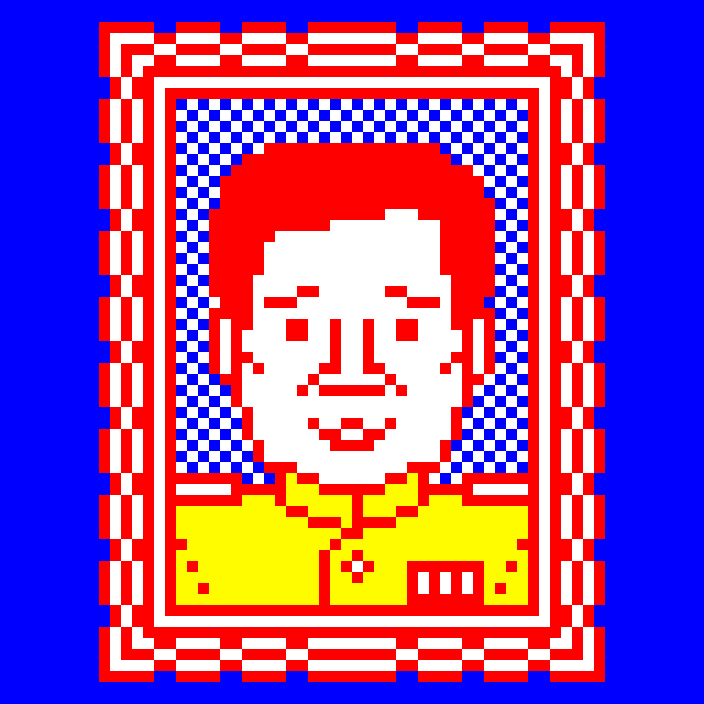pixel portrait face ILLUSTRATION  art Thai bitmap