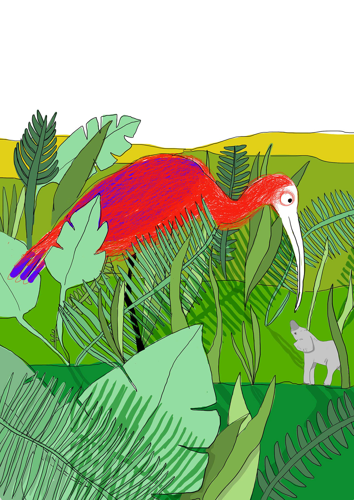 children's illustration digital drawings editorial kipling animals