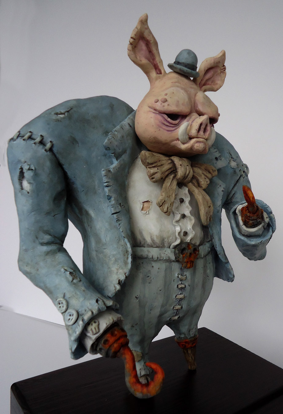 zombie toys fine art model animals sculpture Character craft illustrations pig HOG fantasy STEAMPUNK pop surrealism