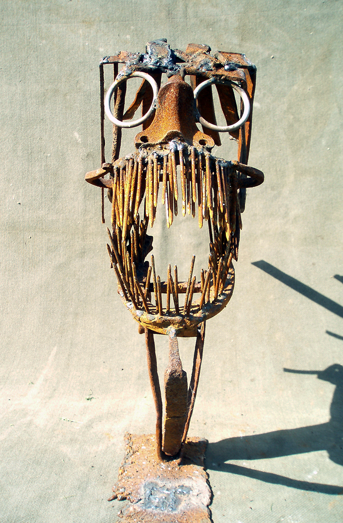 metal RECYCLED abstract expressive modern serbian art 2014 sculpture welding different interesting