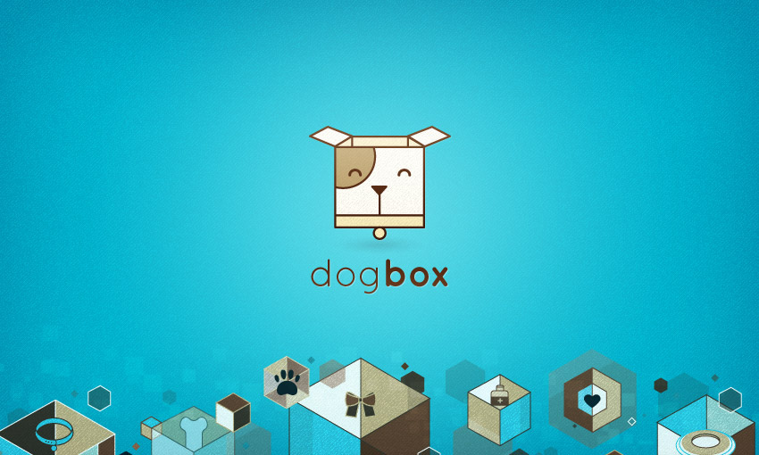 carol rivello dog box Pet store logo illustrations