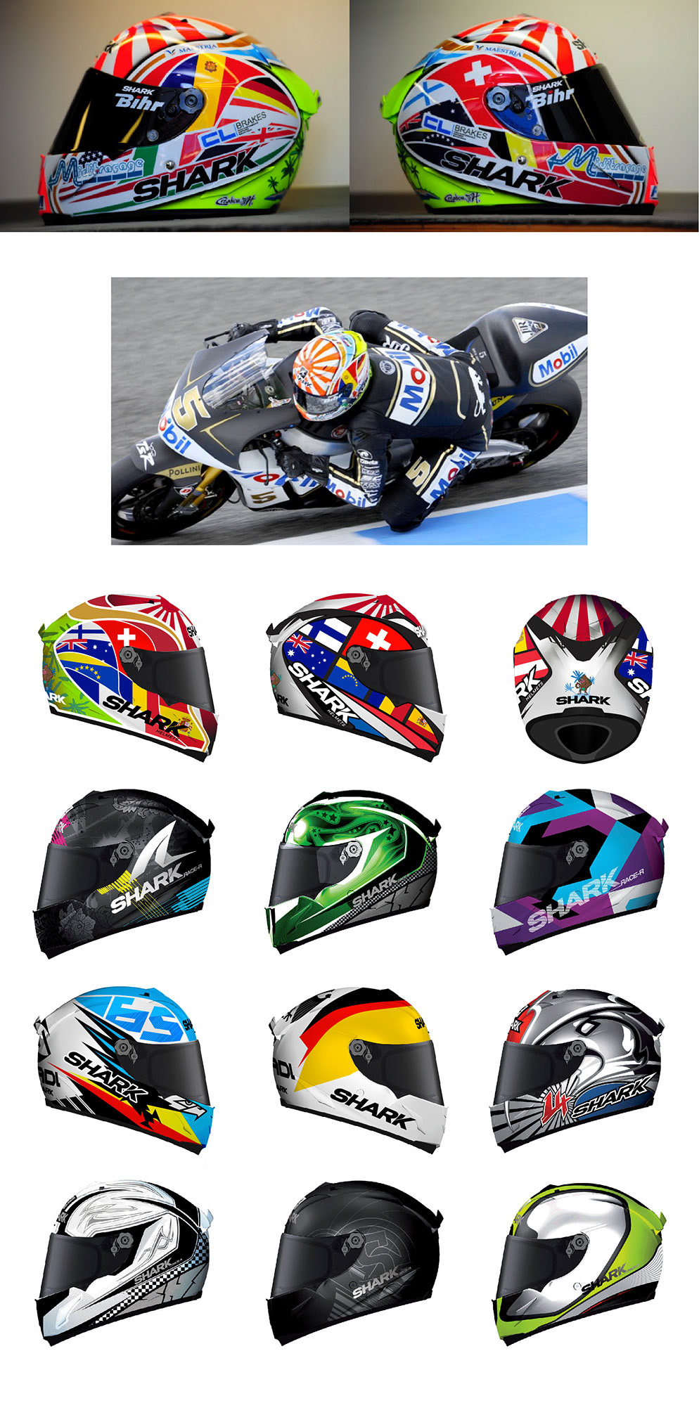 decor graphic design  ILLUSTRATION  Helmet johan zarco motorcycle sticker Racing Moto GP world champion