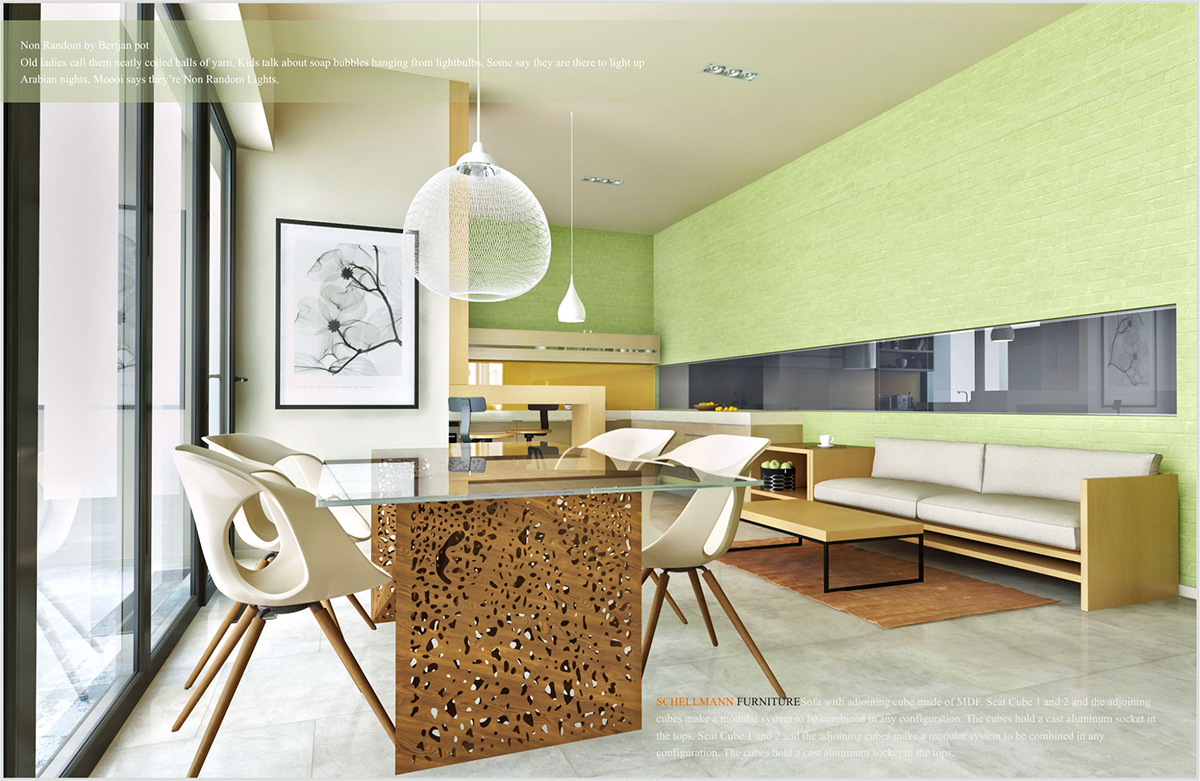 interior design  modern visual effect architecture
