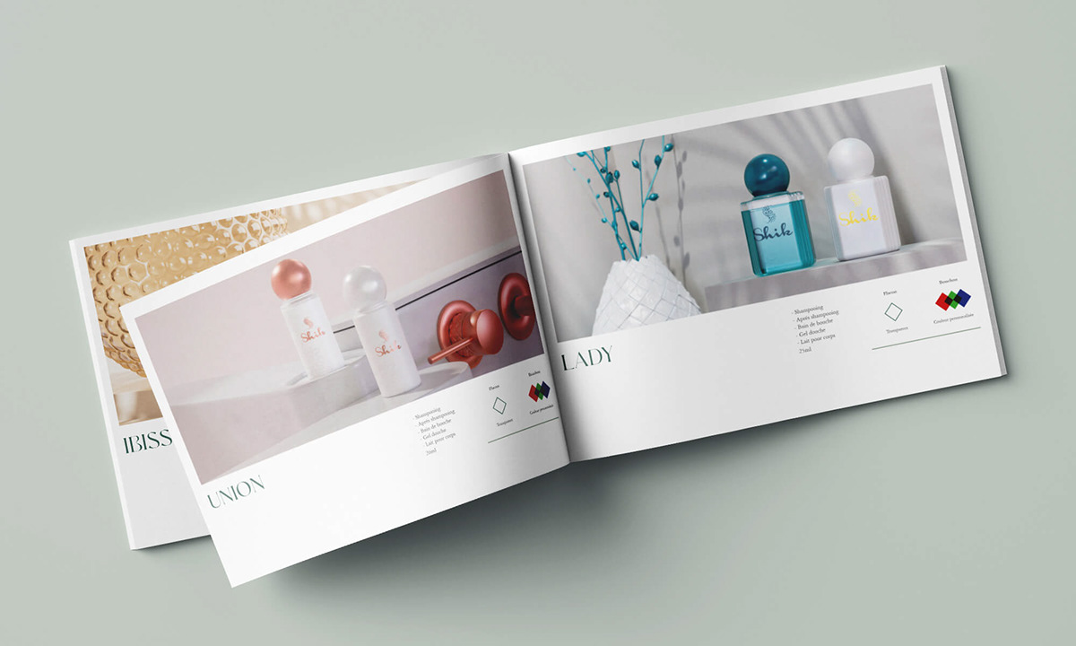 editorial design  catalog design Brand Design 3d modeling luxury Luxury Design hotel toiletries
