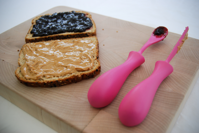 serving set utensils risd robyn luk peanut butter jelly spreaders