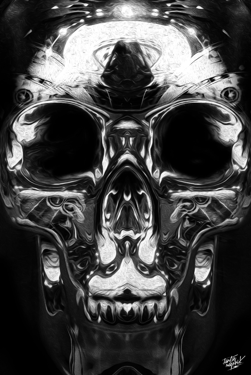 fantasmagorik nicolas obery dark BLACK CURIOOS skull chrome STEAMPUNK black fantastic anatomie crane super heros comics metal