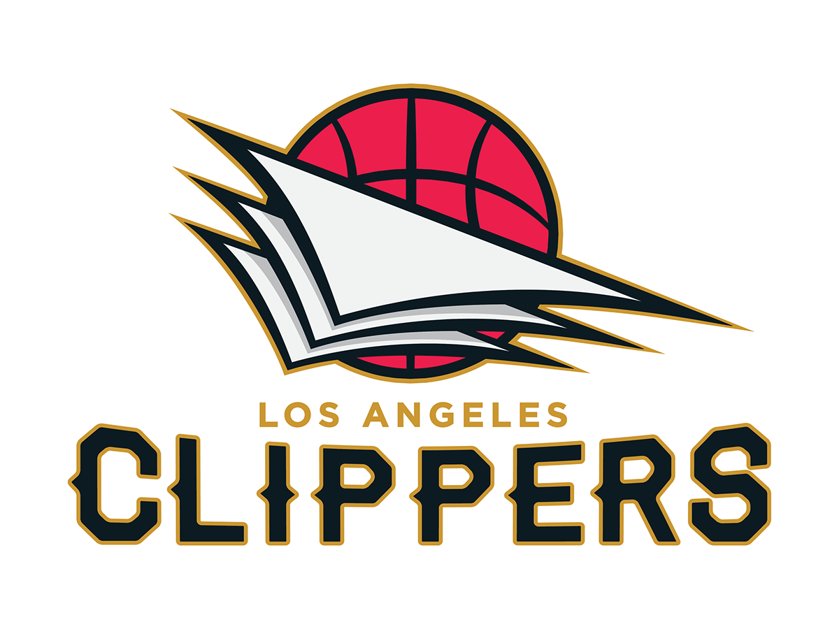 Los Angeles la clippers la clippers  Los Angeles Clippers logo redesign Rebrand sports brand basketball NBA ball hoops California