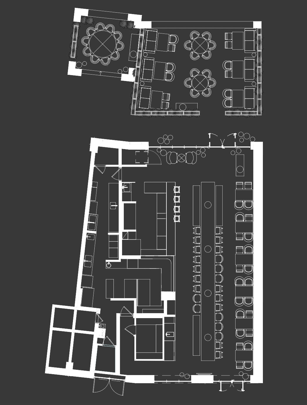 architecture design exterior Food HORECA Hospitality interior design Render restaurant