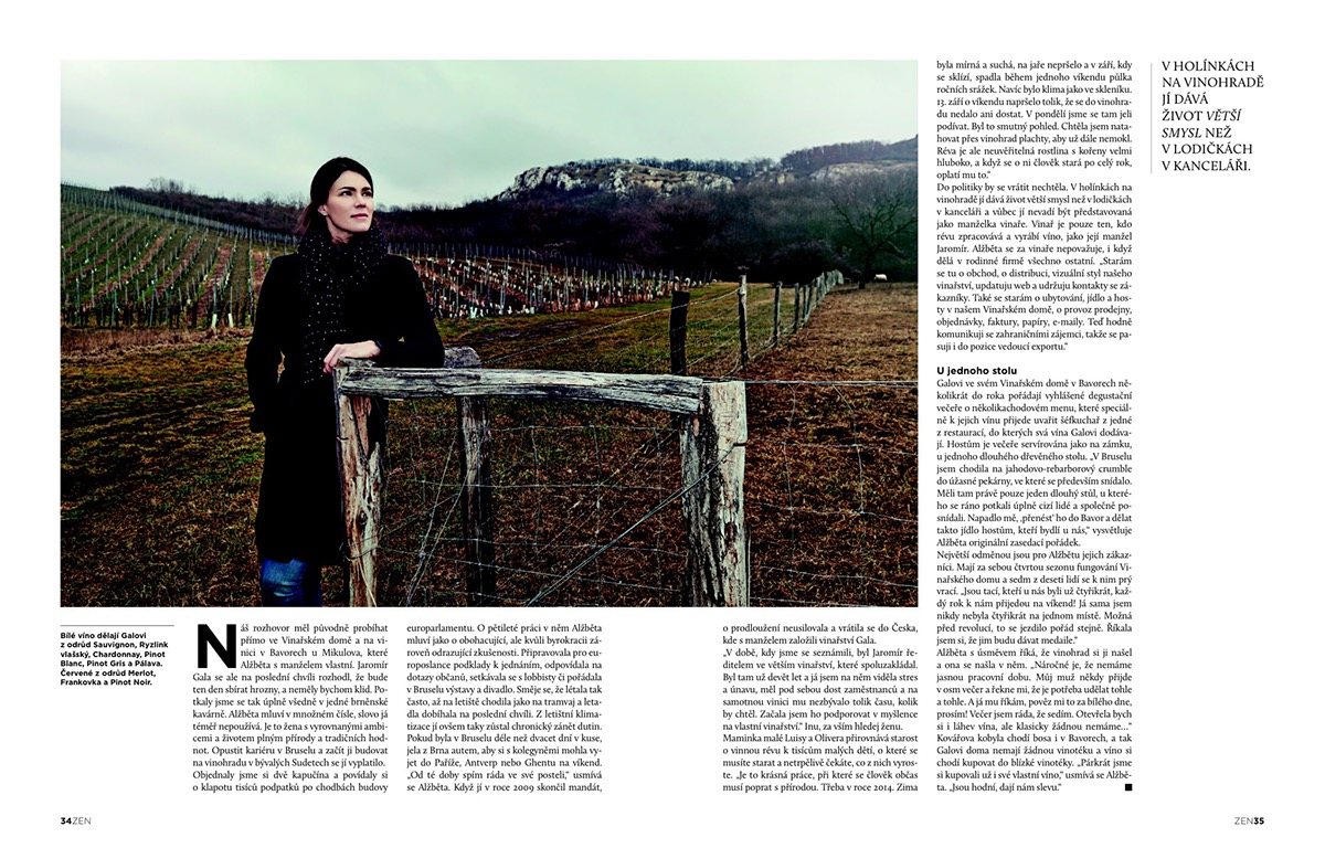 wine interview Gala newspaper magazine Agriculrure bio organic Plop
