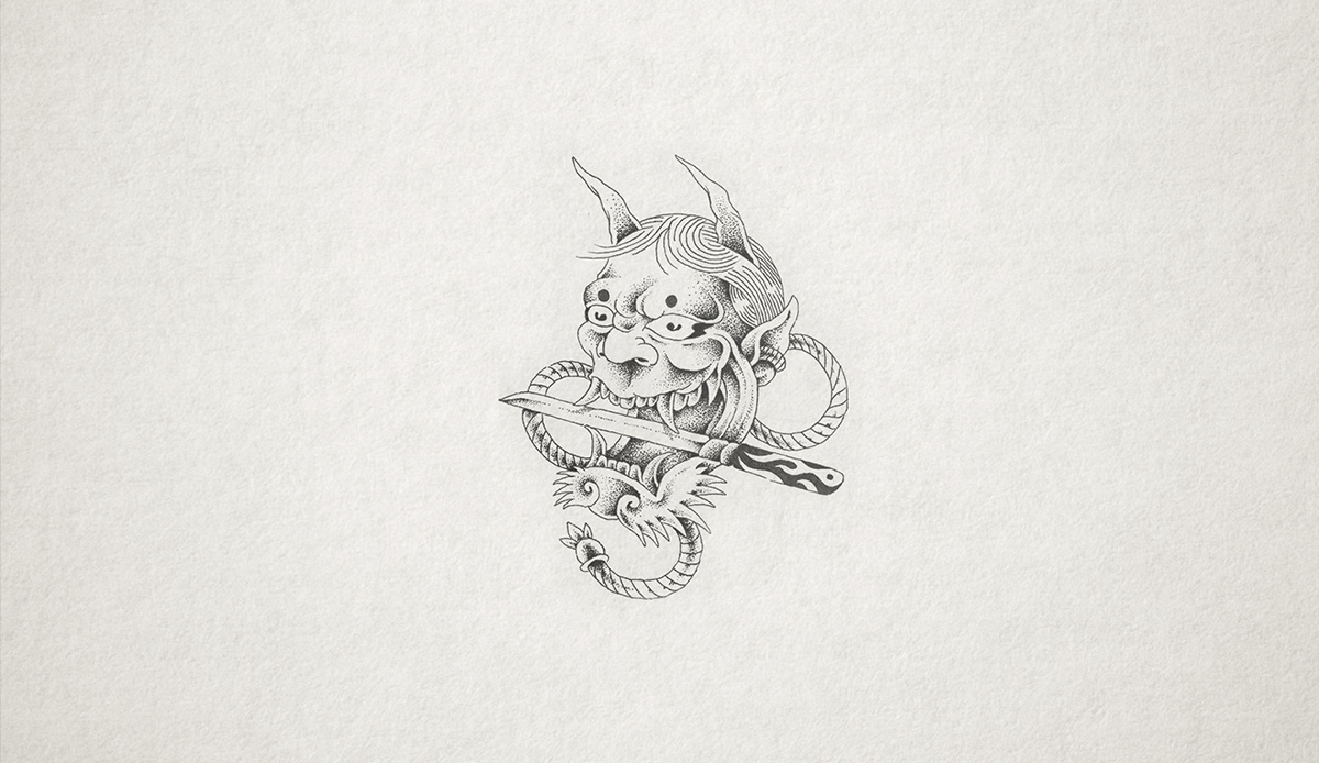 ILLUSTRATION  japanese tattoo TRADITIONAL ART sketch pencil yakuza art draw samurai