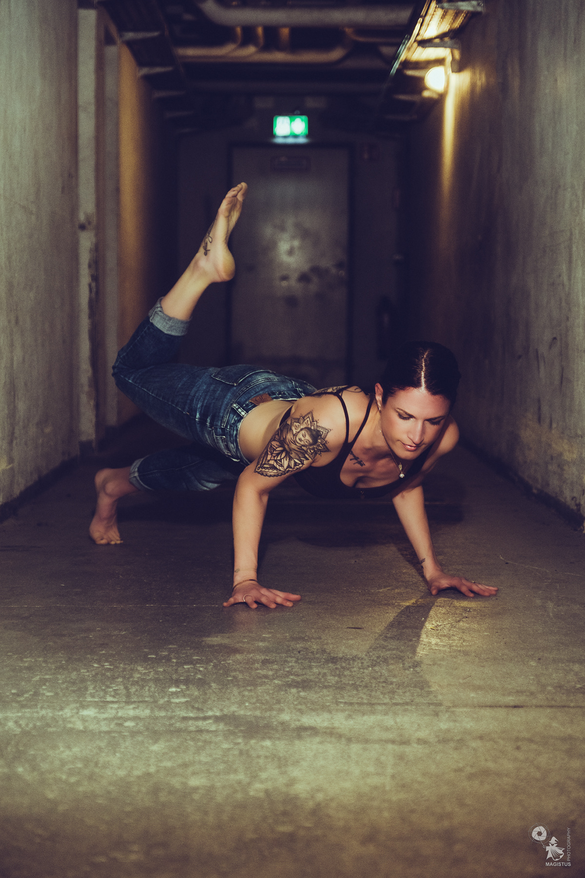 person Photography  photoshoot portrait model photographer woman Yoga jeans Denim