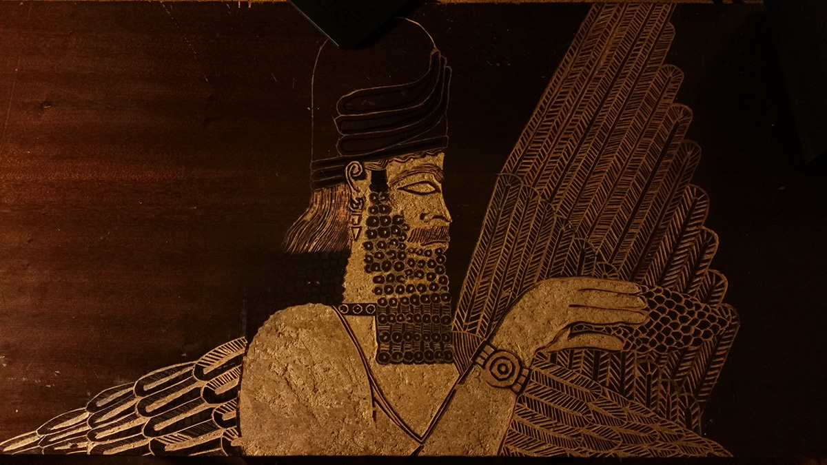 Ancient anunaki Civilization Gilgamesh handmade nibiru Ninurta sumerian wood woodworking