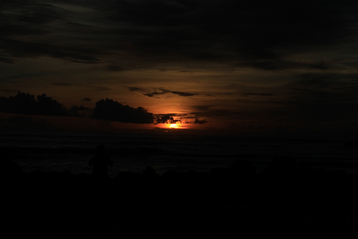 blacky sunset Lhoknga aceh beach senja
