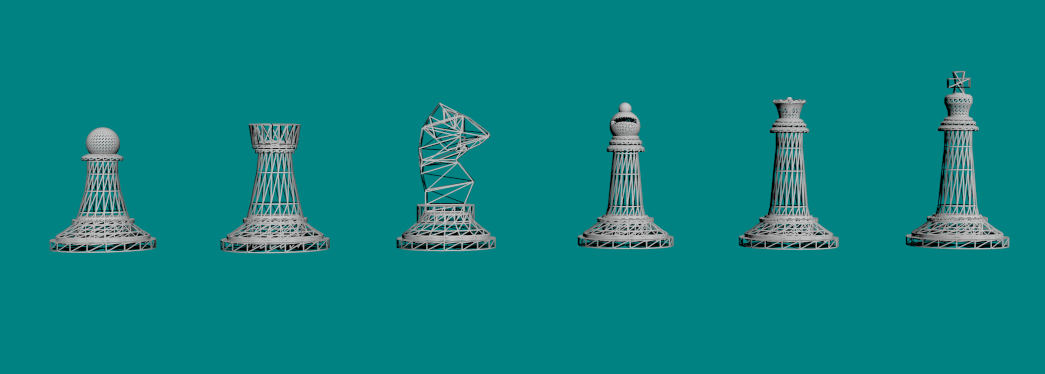 chess game 3D model Render graphics realistic jason mAns design