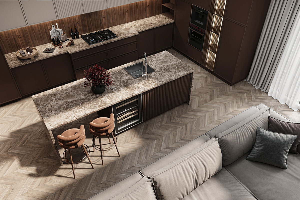 interior design  design 3D visualization living room modern contemporary home decor 3ds max corona