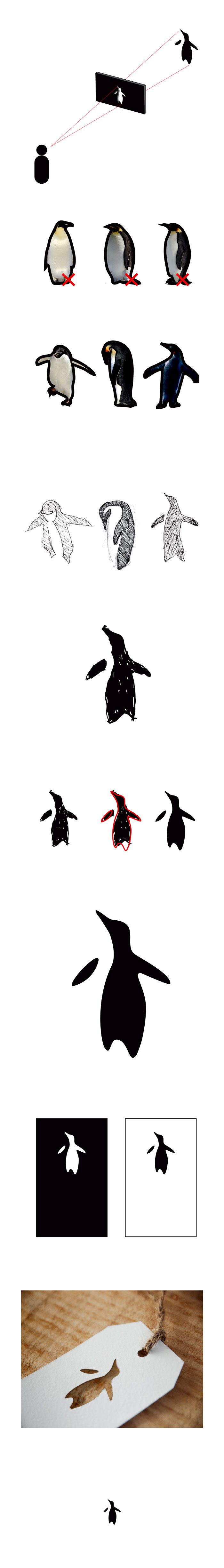 logo sofia penguin animal zoo minimal black White minimalist sillhouette