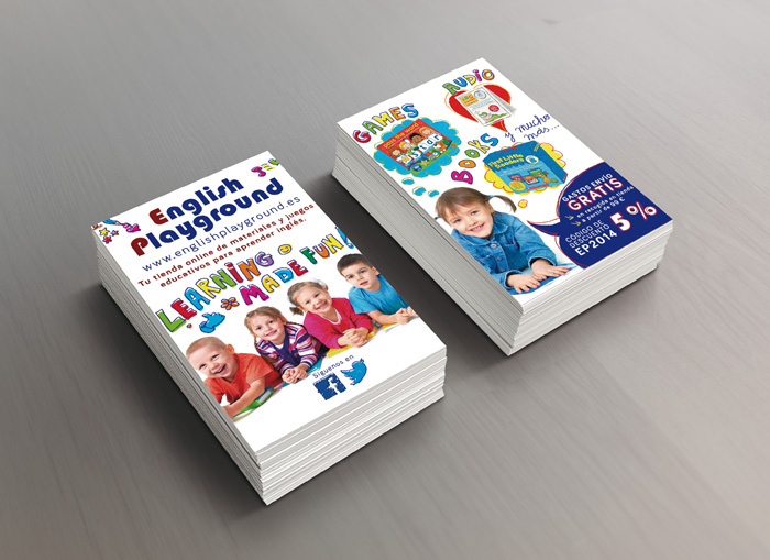 brochure flyer english children color