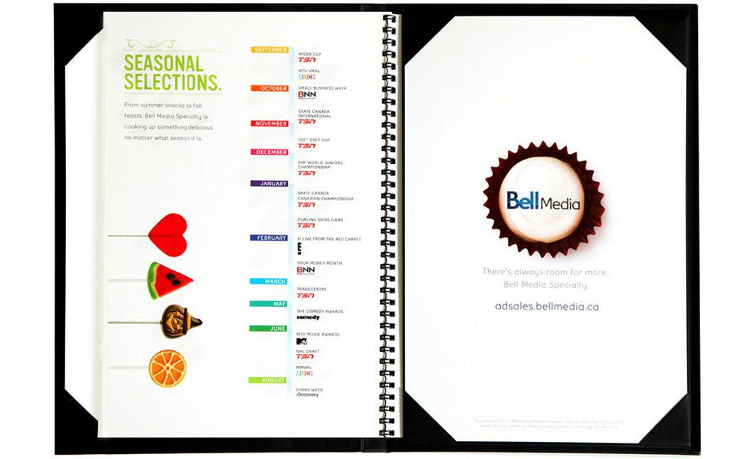 book design promo print saleskit treat Candy chosolate cupcake editorial