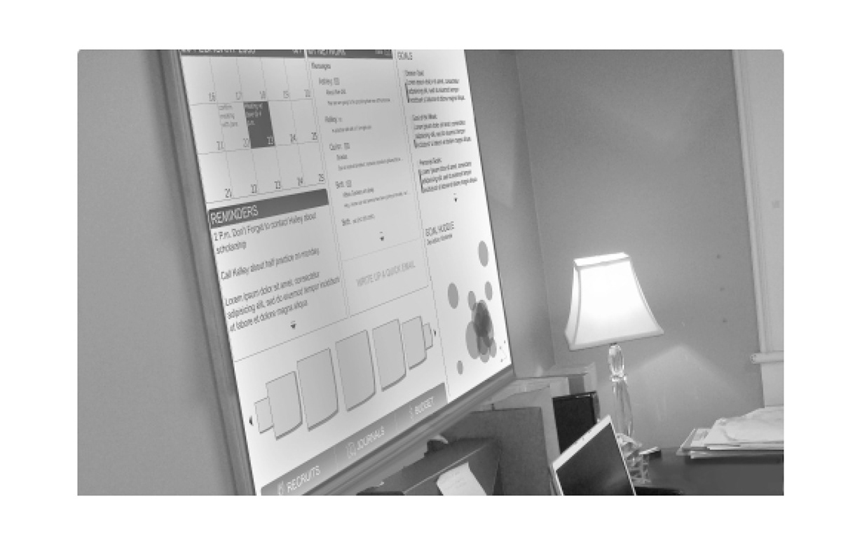 e-ink  dashboard sport product information design user experience