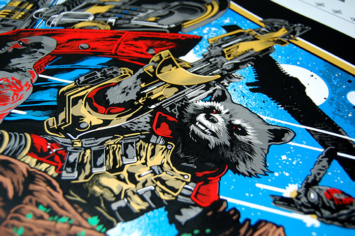 Guardians of the :: Galaxy Movie Poster Screenprinted Behance