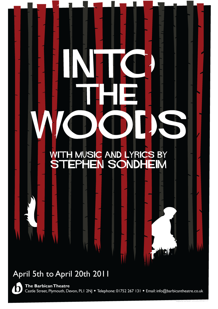 Into the Woods poster ticket Performance play Theatre