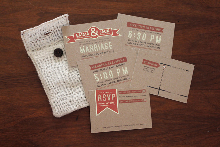 wedding invitations screen print barn