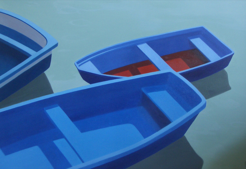 carmen maura pintora painter oil on canvas wood on canvas barcas ship