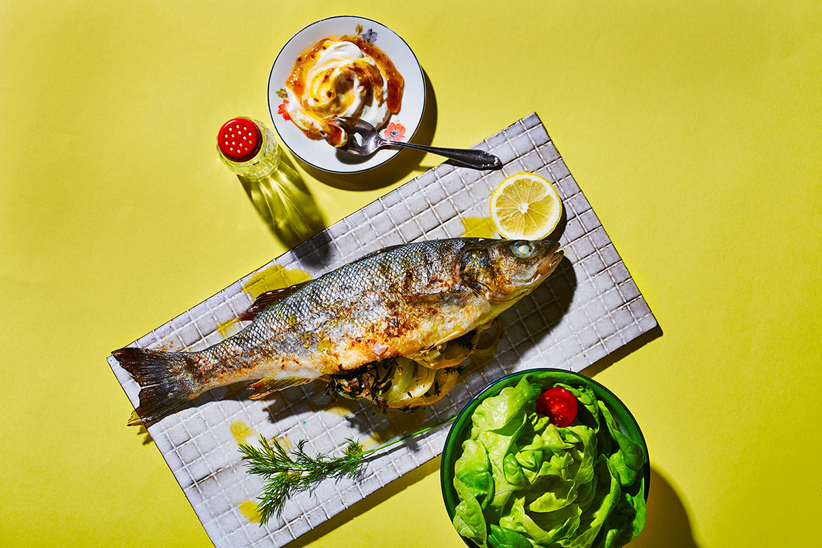 fish-tableware-salad-summerdish