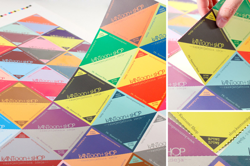 Business Cards print color perforated Croatia Rijeka kantoon shop sheet card