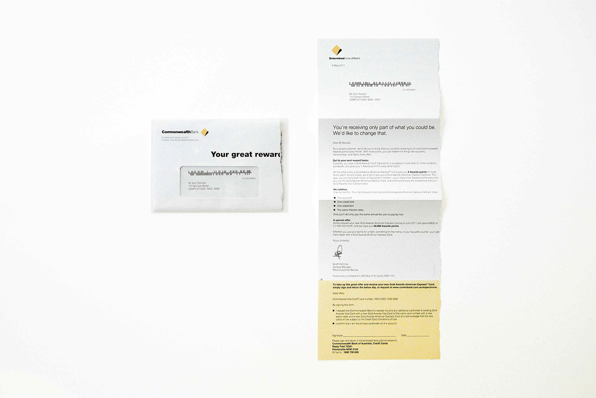 Promotion Direct mail commonwealth bank Lion Nathan Maroon Guide Dogs Smith Family lamb spring