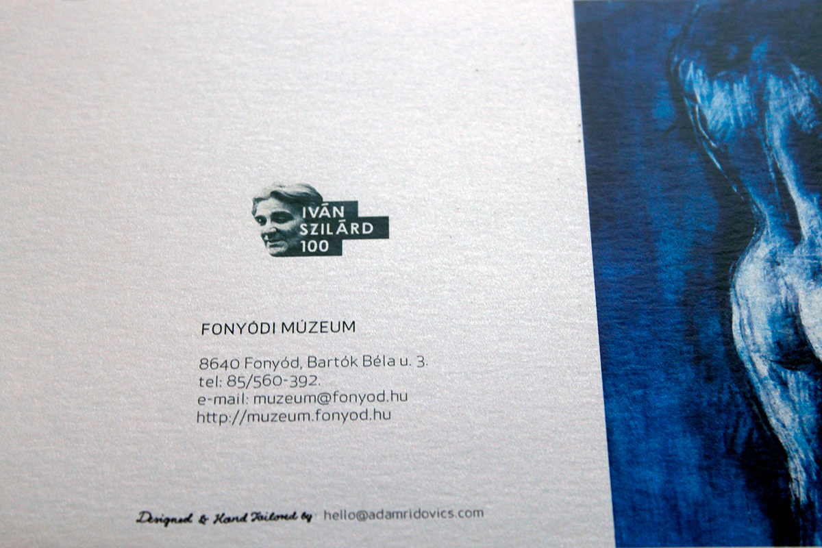 Ivan Szilard Invitation Card Exhibition  nice invitation card best invitation card design print Invitation painter artist painter fine artist artist