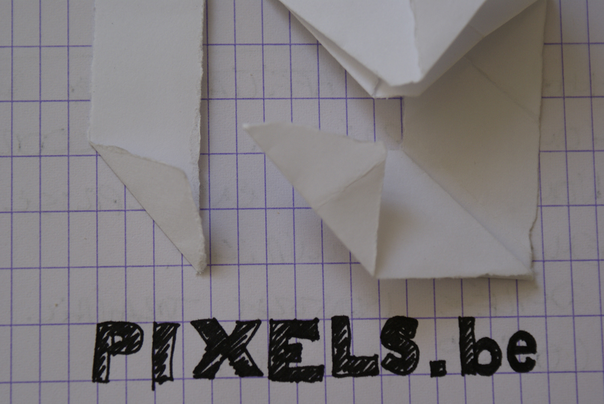 Logo Design origami  magenta