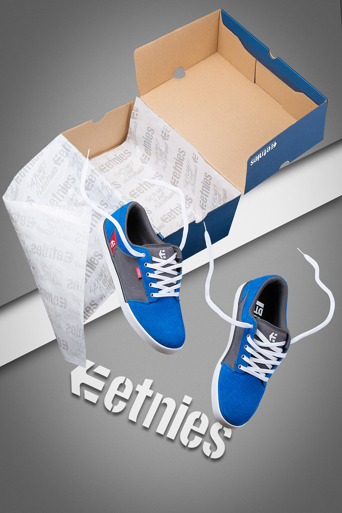 etnies shoes bmx skate blue box Fly skateboard Street sport xtreme