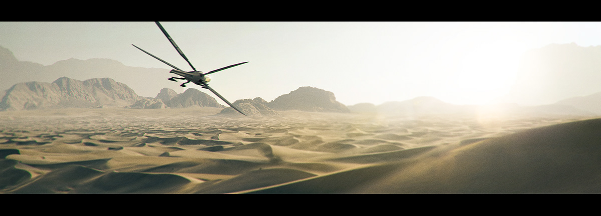 Landscape concept art dune Scifi Matte Painting desert Digital Art  cinematic photography CGI vfx