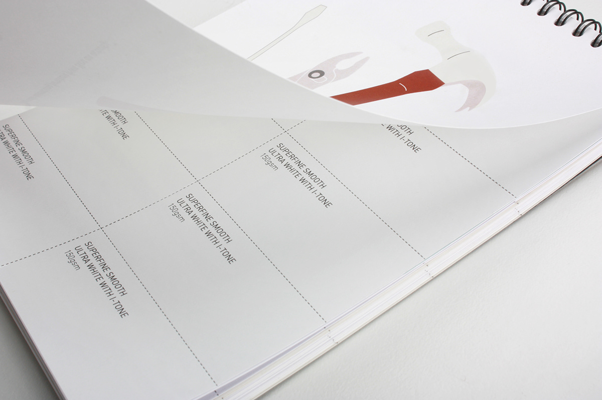 notepad concept Promotional samples Perforation paper