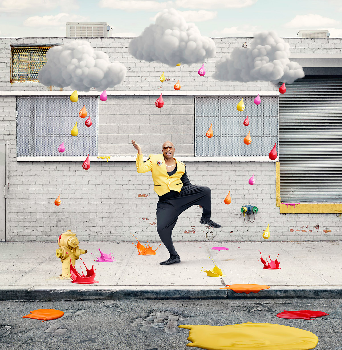 Candy color mc hammer starburst wrigleys Urban conceptual surreal Illustrative CGI
