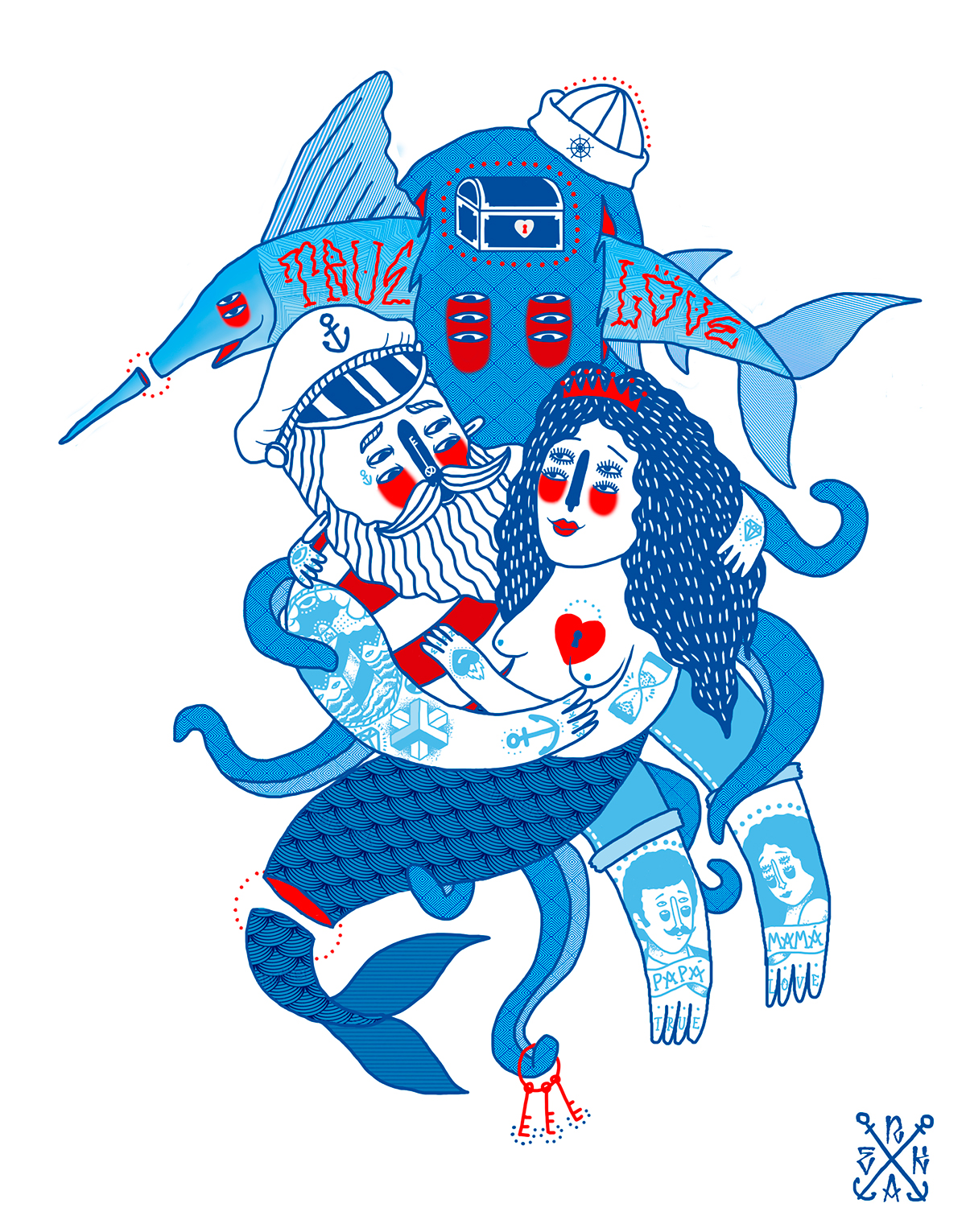 Sailor marinero ancla anchor true love tattoo sea mar