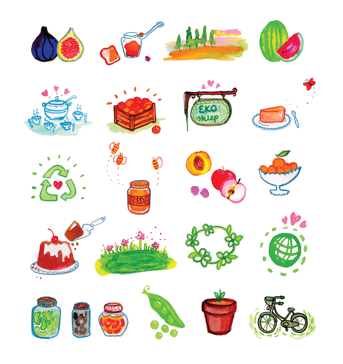 book food illustration