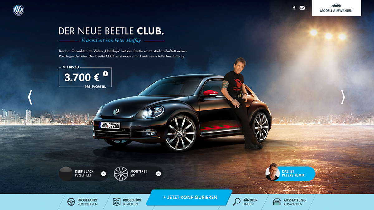 VW club and lounge CGI configurator postproduction Web automotive   rendering 3D car