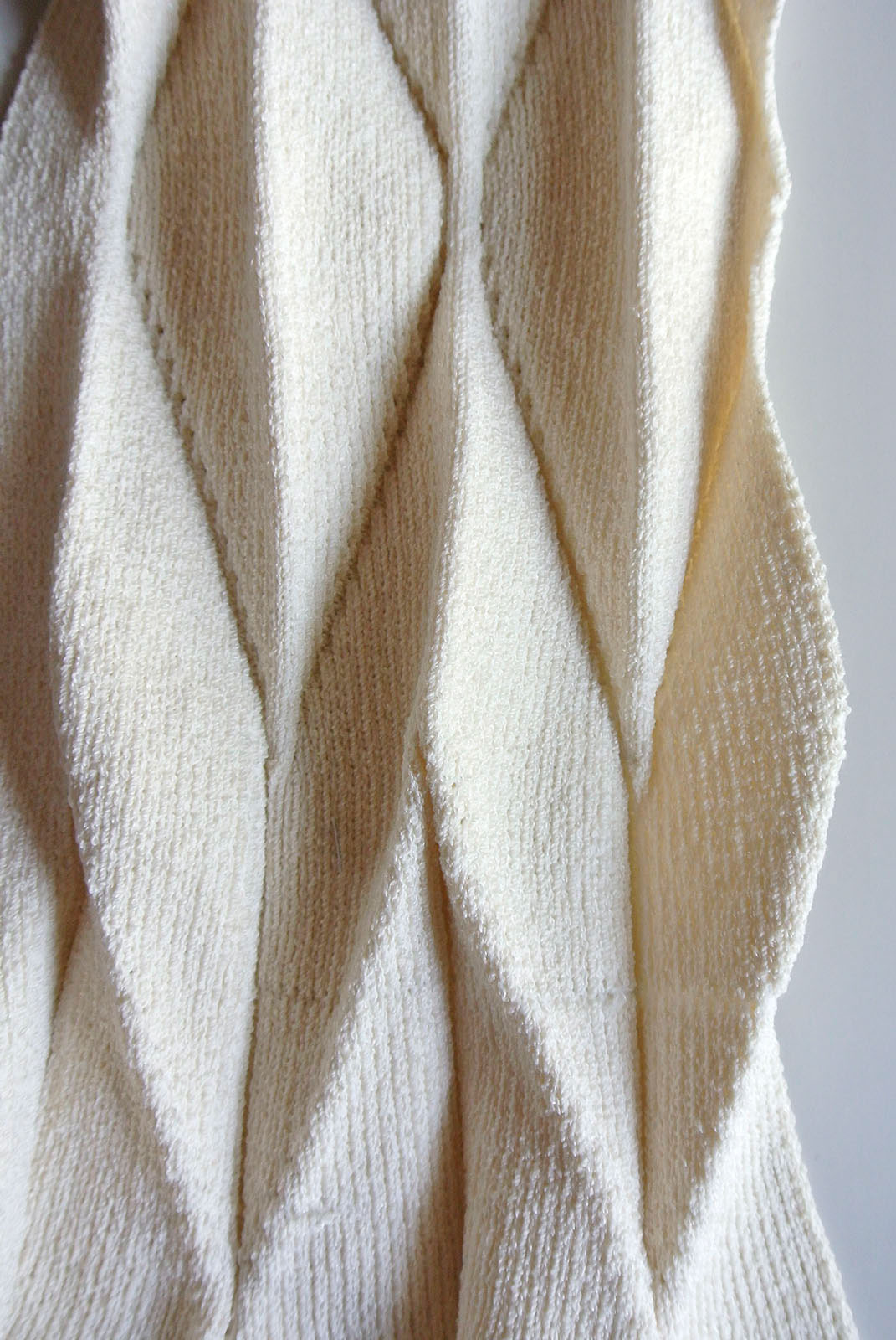 knitting knit Textiles textile design  Pleats origami  folding 3D