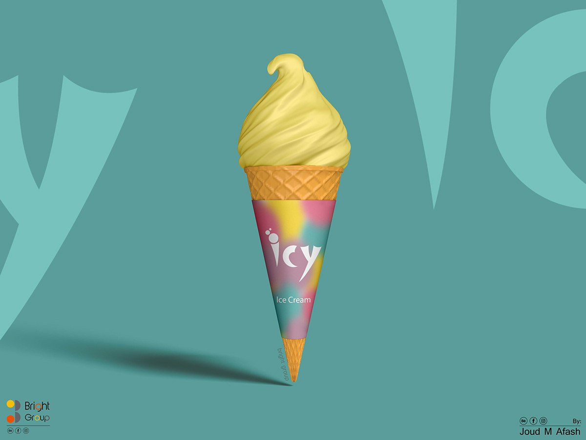 Brand Design brand identity branding  ice cream identity Logo Design Logotype Packaging typography   visual identity