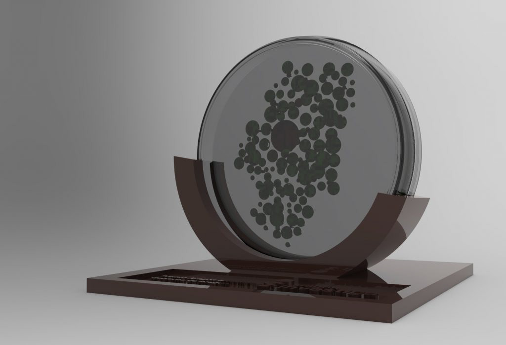 diseño producto trofeo Aragon Invesitga Investigación ciencia